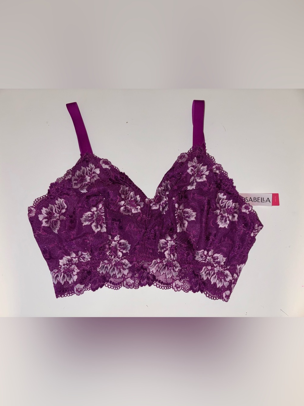 Cosabella Savona Curvy Longline Bralette in Swiss Beet Size L 36-38DD-G NWT